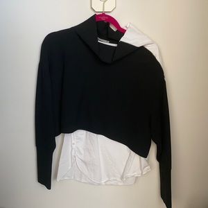 Zara black&white top
